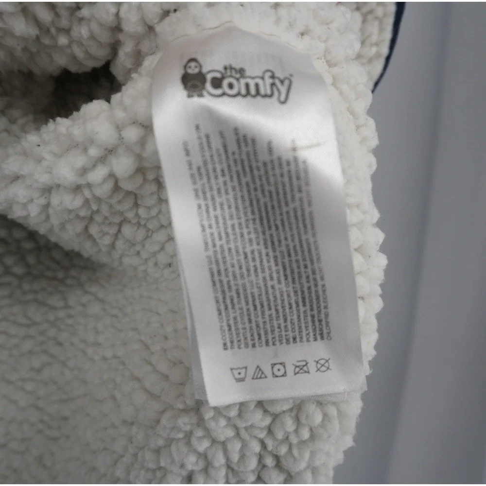 The Comfy Original Oversized Wearable Blanket Hoodie Blue Sherpa Lined KIDS‎